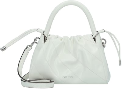 GUESS Schoudertas Amys Drawstring Crossbody White Wit