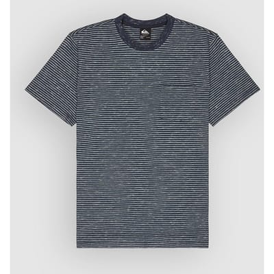 Quiksilver Lopaz Striped Ss Pocket Heren T-shirt Eqykt04414-ktp3 - Kleur Blauw - Maat S