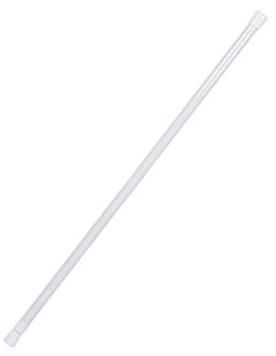 Uitschuifbare gordijnroede - Veerbelaste stang - Raamdecoratie ophangen - Zonder boren monteren - 105-190 cm - Wit