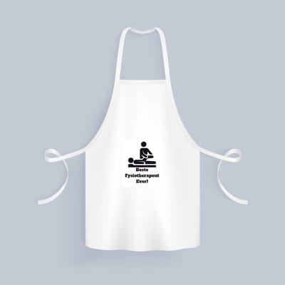 Akyol - beste fysiotherapeut Keukenschort - Beste fysiotherapeut - therapeut - cadeau - 82 bij 71 cm