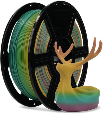 FlashForge PLA Filament - Iridescent Symphony - Cyan/Magenta/Geel - 1.75mm - Biologisch Afbreekbaar - 1kg