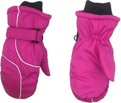 Bovista Skihandschoenen Kinderen - Handschoenen Winter - Handschoenen - Wanten - Antislip - Waterdicht - Rozerood