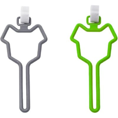 2 STuks Hondendrollen Zakhouder voor Riem Hondendrollen Zakhouder Trektouw Toiletzak Dispenser Handen gray