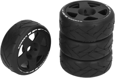 RC Wielen Banden - RC Banden - Wegrace Gebruik - Sterke Grip - 1:8 Schaal - Zwart