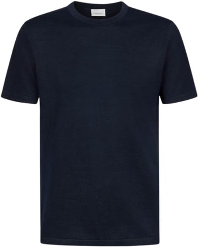 Profuomo - Shirt Donkerblauw Profuomo T-shirt Crew Neck Ss T-shirts Donkerblauw Ppxt10006