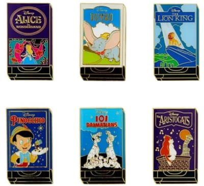 Disney – Classic VHS Cover – Funko Blind Box – Enamel Pins *Serie 14