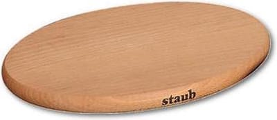 Staub magnetische onderzetter - Ovaal - Hout - 29 x 20 cm