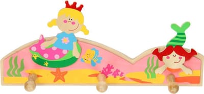 Kinder kapstok hout Zeemeermin
