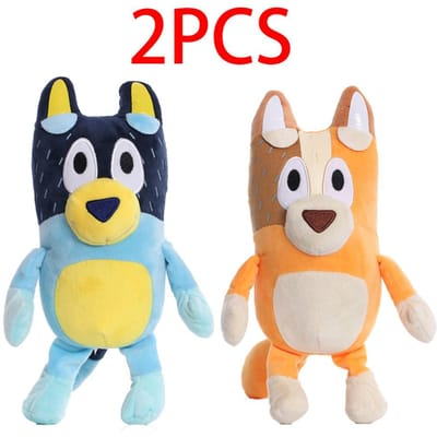8 Stijlen 17-28cm Bluey Hond Bingo Familie Pluche Speelgoed Cartoon Hond Zacht Knuffeldier Sleutelhanger Pop Verjaardagscadeau Familie Blue-Y Bingo