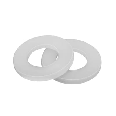 Store_7 - Kunststof sluitringen - Nylon sluitringen - Hoge sterkte en duurzaamheid - Wit - Platte sluitringen - Voor afstandhouders en isolatoren -...