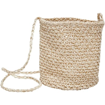Urban Classics - Mini Nature Bast Crossbody tas - Beige