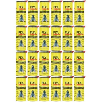 Fdit Vliegenvanger 24 stuks Insectenvallen Vliegen Muggen Anti-muggen Vliegenpapier Rolstrip voor Binnen