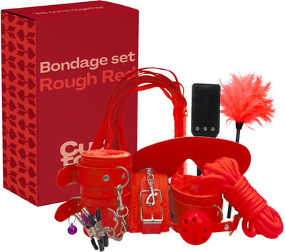 Cupitoys® Bondage set - Rough Red - 9-delig