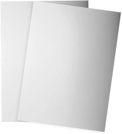Roestvrij staalplaten - Metaalplaten - Knutselen en reparaties - Corrosiebestendig - 2 stuks 15x10 cm - Zilver
