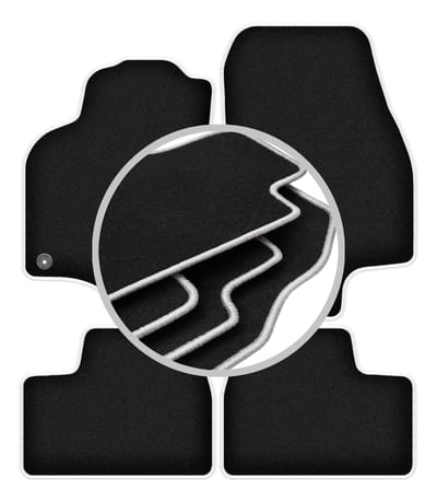 CARLUX-SILVER automatten voor: Opel Astra G cabrio, Coupé, bertone (1998-2009)