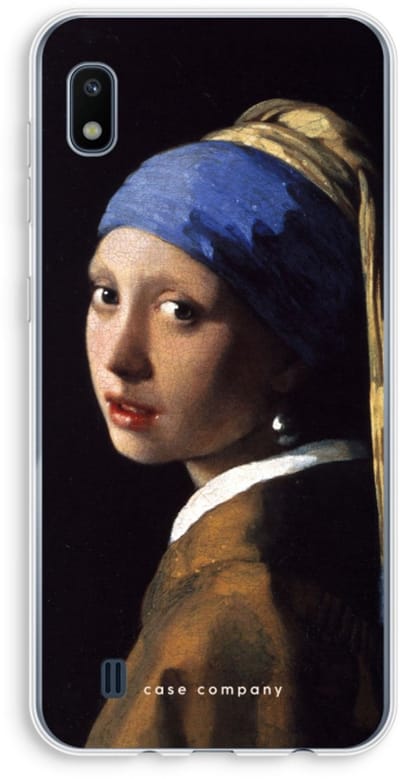 Hoesje geschikt voor Samsung Galaxy A10 hoesje - The Pearl Earring - Soft Cover Telefoonhoesje - Bescherming aan alle Kanten en Schermrand