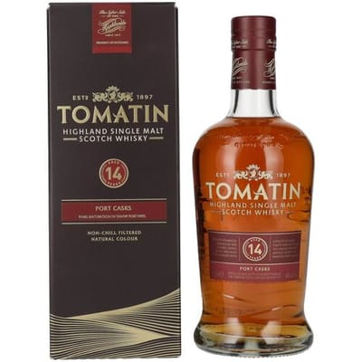 Tomatin Whisky Tomatin 14 Years Old PORT CASKS 46% Vol. 0,7l in geschenkverpakking
