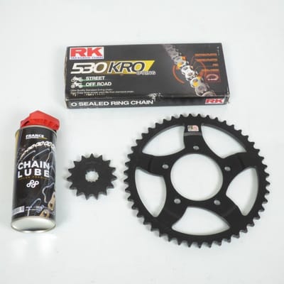 Kit chaîne France Equipement pour Moto Suzuki 650 Bandit 2005 à 2006 15X47 pas 530 Neuf