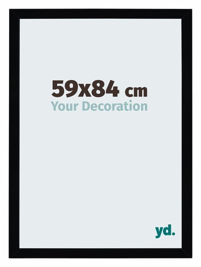 Your Decoration - Puzzellijst 59x84 cm - Zwart Hoogglans - Puzzellijst 1500-2000 stukjes - MDF Fotolijst - Mura