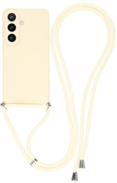 Coverup Hoesje - Geschikt voor Samsung Galaxy A57 Hoesje - Coverup Colour TPU Back Cover met Koord - Ecru