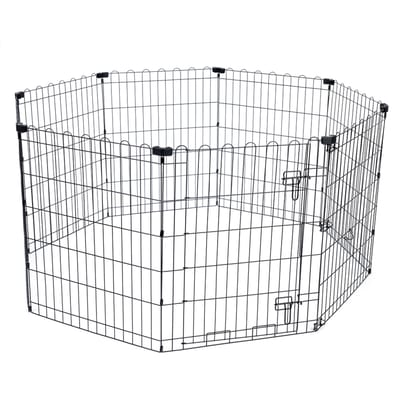 TIAKI metalen puppypen maat M: 8 panelen à 61x76cm, hond