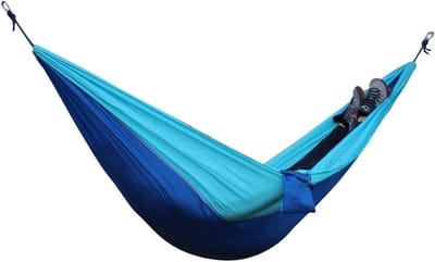 Hangmat - Schommel Bed - Buiten Ontspannen - Ultralicht Draagbaar - 200 kg Draagkracht - Blauw