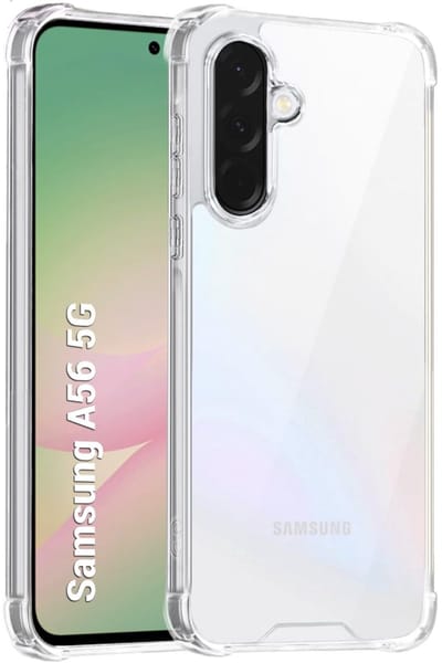 Ultra-Hybrid Schokbestendig Hoesje KKG - Crystal Clear Geschikt voor: Samsung Galaxy A56 | Transparante achterkant Hard Back Cover & TPU Siliconen Bumper