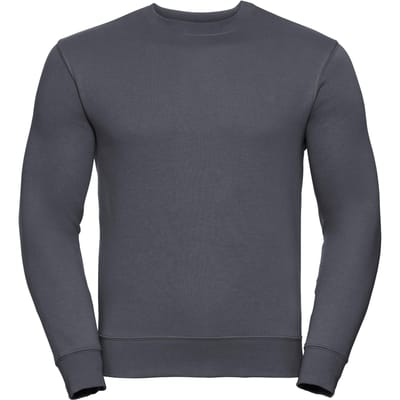 Russell Heren Authentieke Sweatshirt (Slimmer Cut) (Konvooi Grijs)