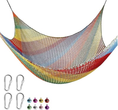 Klimnet voor Kinderen - Speelnet Valbeveiliging - Veilig Spelen - Hoge Kwaliteit Materiaal - 300 x 450 cm - Multicolor
