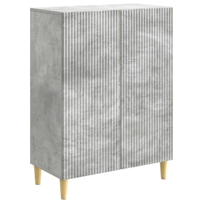 vidaXL - Dressoir - Betongrijs - 66 - x - 34,5 - x - 90 - cm - Bewerkt - hout