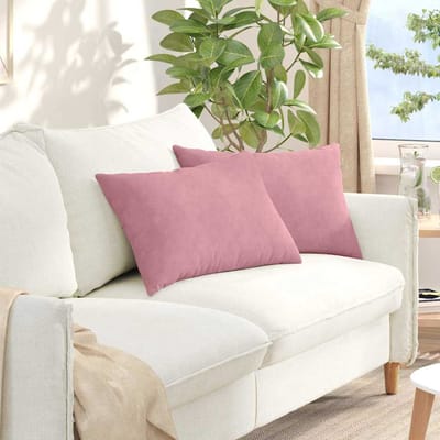 vidaXL - Zitkussens - 2 - pcs - Roze - 60 - x - 40 - cm - Corduroy - stof