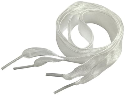 Dailygoods- Schoenveters 2 cm breed - Organza veters - Platte veters - 120 cm - Stijlvol - Transparant en kleurrijk