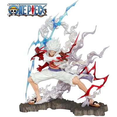 Luffy Anime One Piece Figuur Luffy Gear 5 Actiefiguren Anime One Piece Standbeeld Monkey D. Luffy PVC Model Speelgoed Cadeau Voor Vriend geel