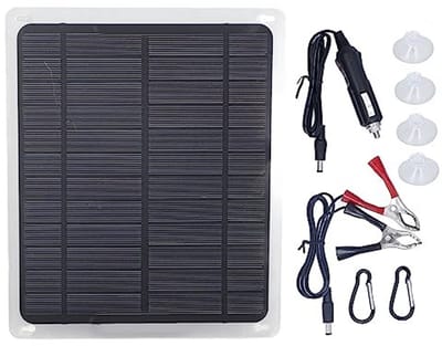 Allecto - Zonnepaneel Acculader - 20W 12V laadoplossing - Veilig en draagbaar - Ideaal voor auto en boot - Efficiënt en betrouwbaar - Geschikt voor...