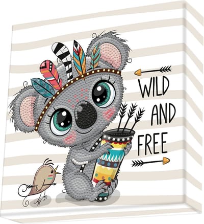 DIAMOND DOTZ Wild & Free - Diamond Painting - 1.146 Dotz - 22x22 cm