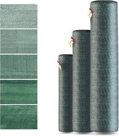 Inkijkbescherming 90 g/m² - Privacy scherm - Balkon en tuin - 80% schaduwwaarde - 200 cm x 50 m - Grijs
