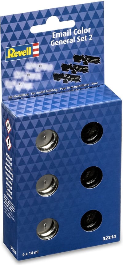 Revell Hobbyverf Enamel verf - 32214 Verfkleuren Basisset - Glanzend Volume II - 6x14ml - Enamel Set Verf set
