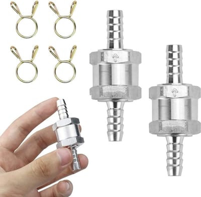 Controleerventiel voor brandstof en diesel met 4 brandstofslangen, veerclips en voor diverse vloeistoffen