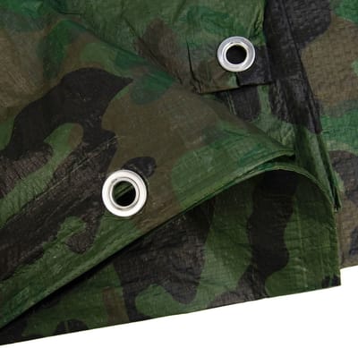 Afdekzeilwinkel - 4x5 pe camouflage zeil army decoratief