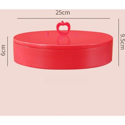 Boîte à bonbons unique et nouvelle Boîte de rangement de snacks de luxe pour la maison Fruits secs Boîte de rangement Mariage Festif Plateau à noix à plusieurs compartiments Durable Durable red