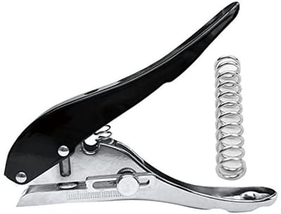 Dailygoody - Enkele perforator - Heavy duty papierperforator - Perfect voor knutselen - 8 mm gat - Ideaal voor tags en kaarten - Geschikt voor papier ...