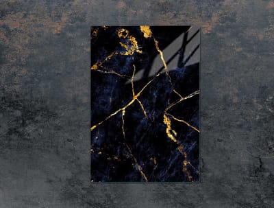 TMK ArtDeko - Snijplank - 35x52 cm - Marmer - Glasplaat