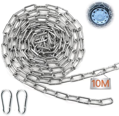 Robuuste 3 mm Ronde Stalen Ketting voor Garage Deuren en Hekken