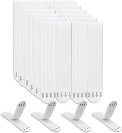 Hangstrip voor afbeelding en lijst, 15 paar (30 strips), robuuste hangstrip, schadevrije zelfklevende montagestrips, fotolijststickers voor fotolijsten, spiegels, muurhanger