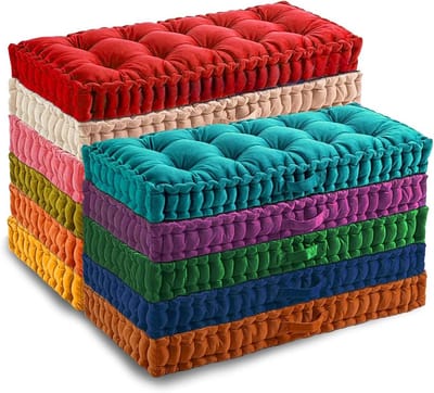 Dikke Gevoerde Bankkussen van Fluweel met Handvat voor Binnenmeubels en Bay Window