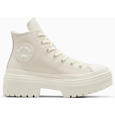 Converse Chuck Taylor All Star Heel Hi Sneakers Dames - Leren Sneaker - Wit