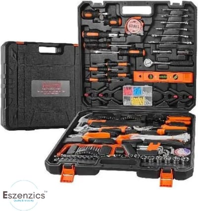 Eszenzics™ Gereedschapset Pro8 - 216 delig - Gereedschapskoffer- Universeel gereedschap - Professionele kwaliteit - RVS - Ergonomisch Gereedschap