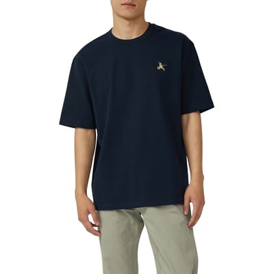s.Oliver - male - T-shirt van zware jersey in een ontspannen pasvorm met borduursel