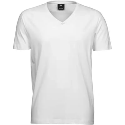 Tee Jays - Fashion Sof T-shirt V-hals - White maat S
