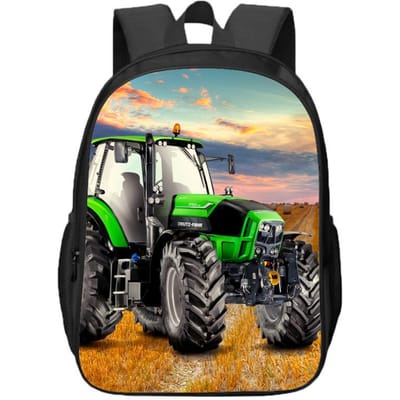 Farming Simulator Dubbellaagse Rugzakken voor Jongens en Meisjes voor Leerlingen van de Basisschool en Middelbare School